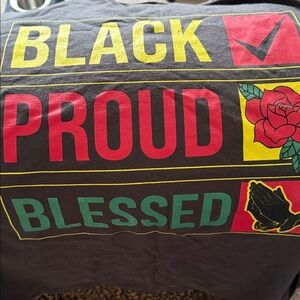 Black Proud Blessed Graphic Tee